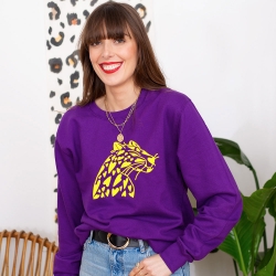 Sweat Violet Ghepardo by TrendyEmma FEMME Faubourg54