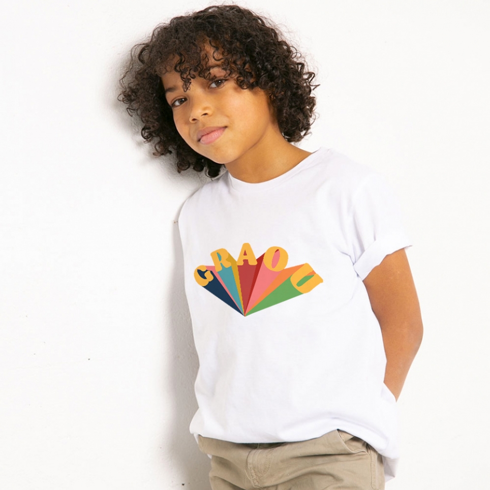 T-Shirt Blanc Graou Enfant ENFANTS Faubourg54