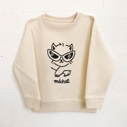 Sweat Crème Méchat Enfant ENFANTS Faubourg54