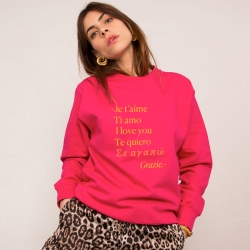 Sweat Fucshia Valentino FEMME Faubourg54