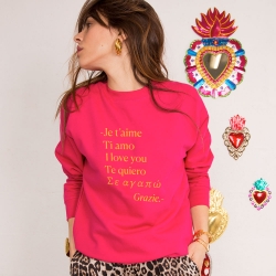 Sweat Fucshia Valentino FEMME Faubourg54