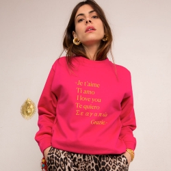 Sweat Fucshia Valentino FEMME Faubourg54