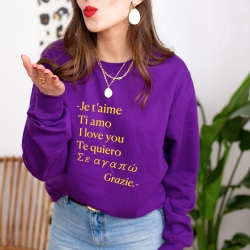 Sweat Violet Valentino FEMME Faubourg54