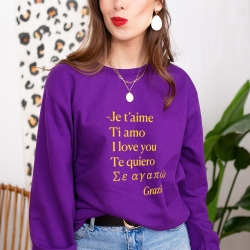Sweat Violet Valentino FEMME Faubourg54