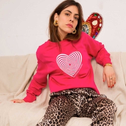 Sweat Fuchsia Illusioni d'Amore FEMME Faubourg54