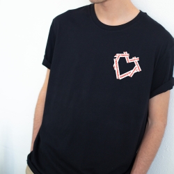 T-Shirt Noir Coeur Fragile HOMME Faubourg54 T-Shirt Noir Coeur Fragile HOMME Faubourg54