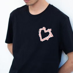 T-Shirt Noir Coeur Fragile HOMME Faubourg54 T-Shirt Noir Coeur Fragile HOMME Faubourg54