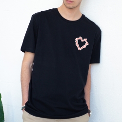 T-Shirt Noir Coeur Fragile HOMME Faubourg54 T-Shirt Noir Coeur Fragile HOMME Faubourg54