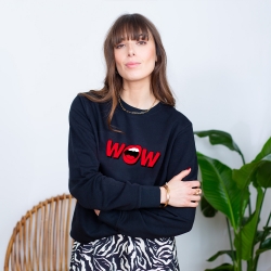 Sweat Noir Wow by TrendyEmma FEMME Faubourg54