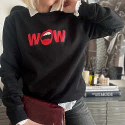 Sweat Noir Wow by TrendyEmma FEMME Faubourg54