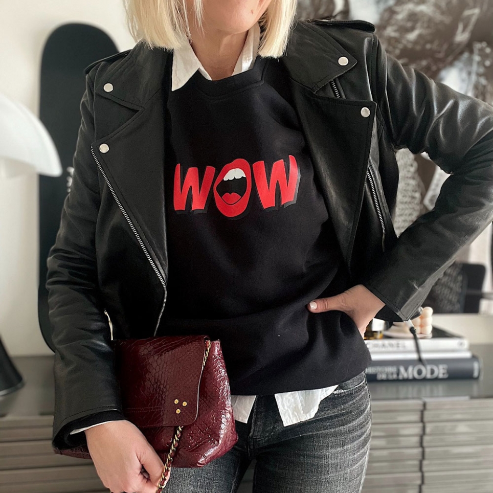 Sweat Noir Wow by TrendyEmma FEMME Faubourg54