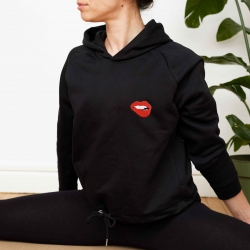 Sweat Noir Capuche Crop Martina FEMME Faubourg54 Sweat Noir Capuche Crop Martina FEMME Faubourg54