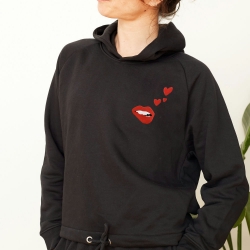 Sweat Noir Capuche Crop Martina Loves FEMME Faubourg54 Sweat Noir Capuche Crop Martina Loves FEMME Faubourg54