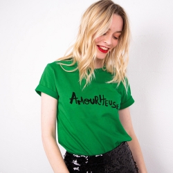 T-shirt Vert Amourheuse FEMME Faubourg54