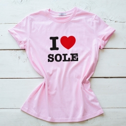 T-Shirt I Love Sole Rose