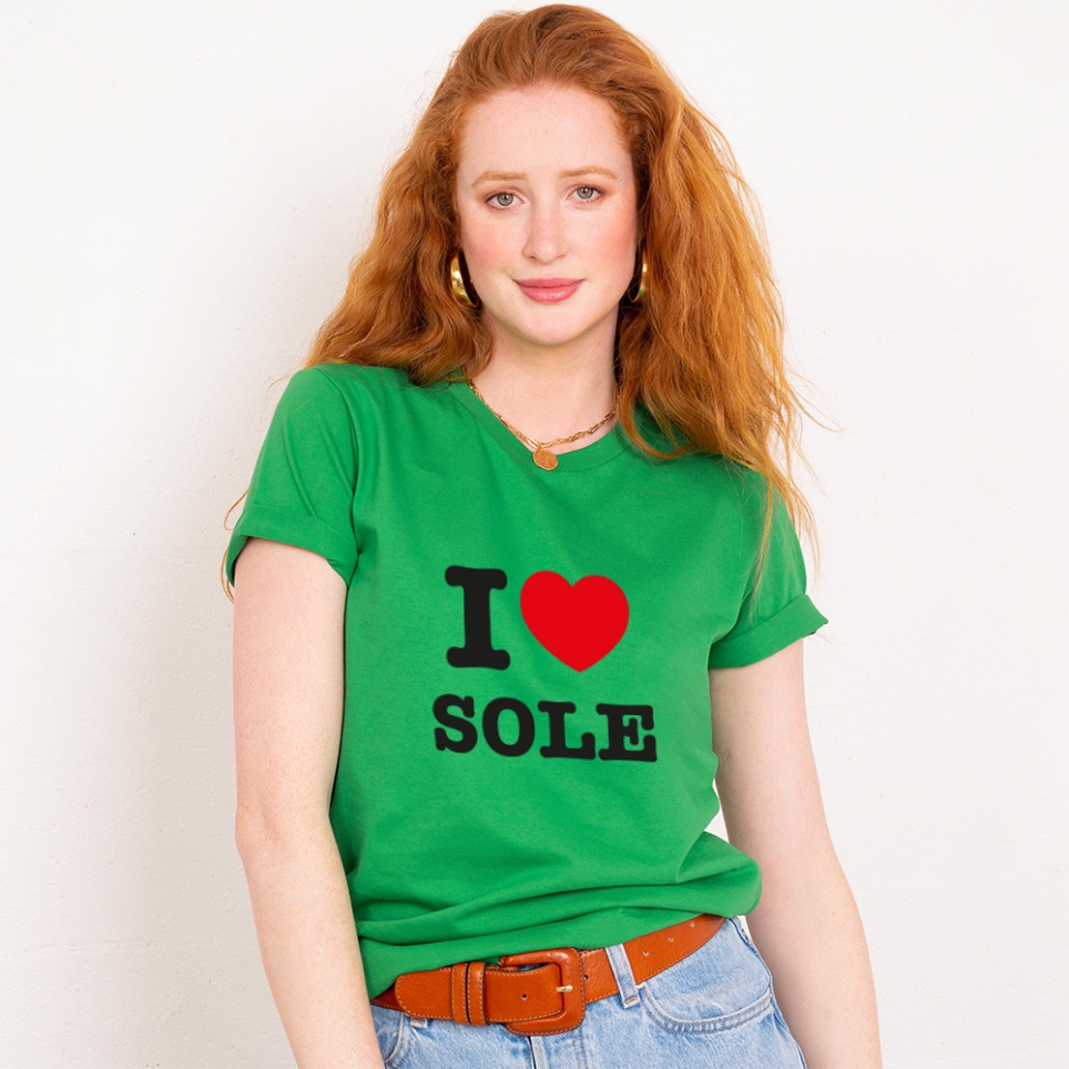 T-Shirt I Love Sole Vert