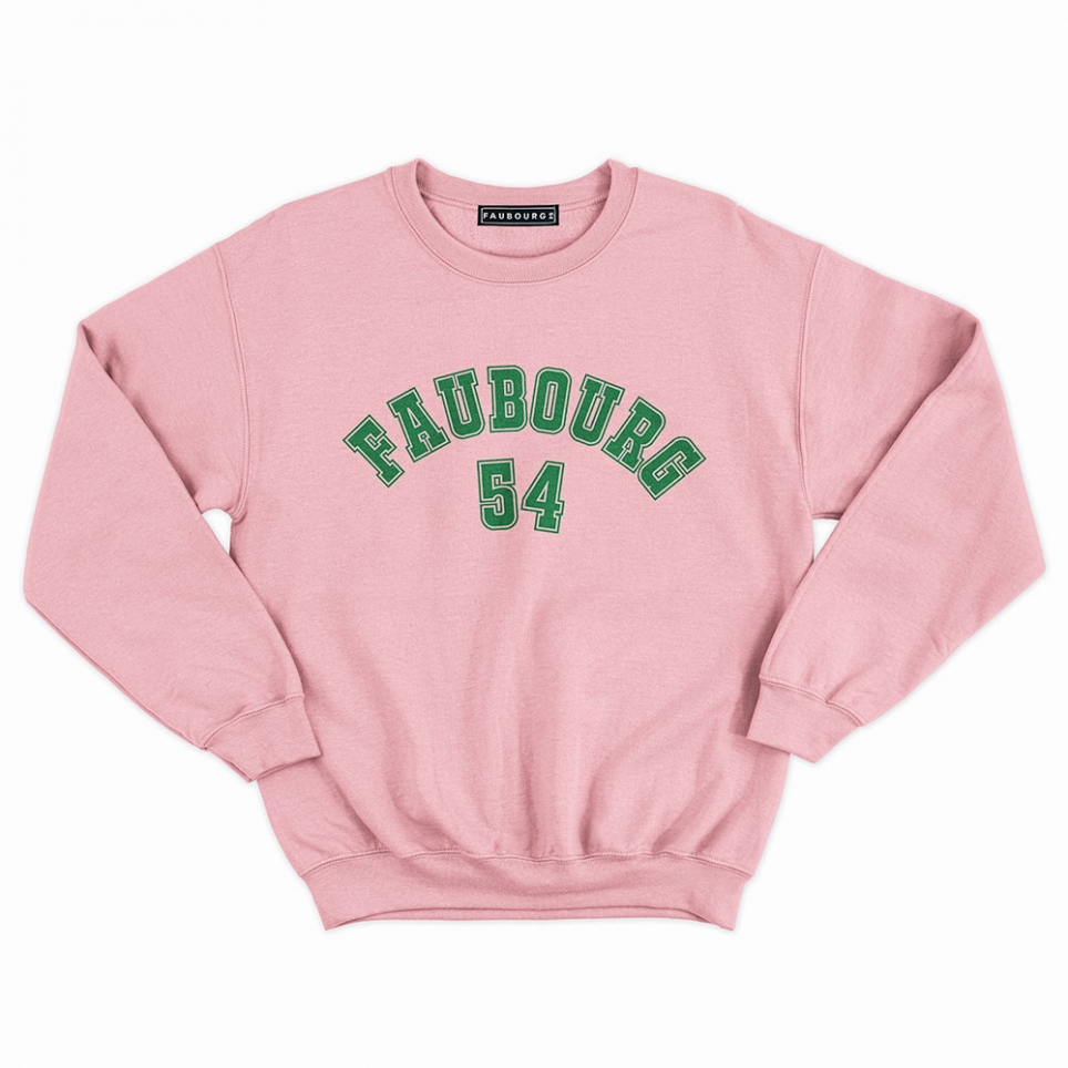 Sweat Rose Collège54 HOMME Faubourg54
