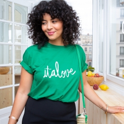 T-shirt Vert Italove Blanc FEMME Faubourg54 T-shirt Vert Italove Blanc FEMME Faubourg54