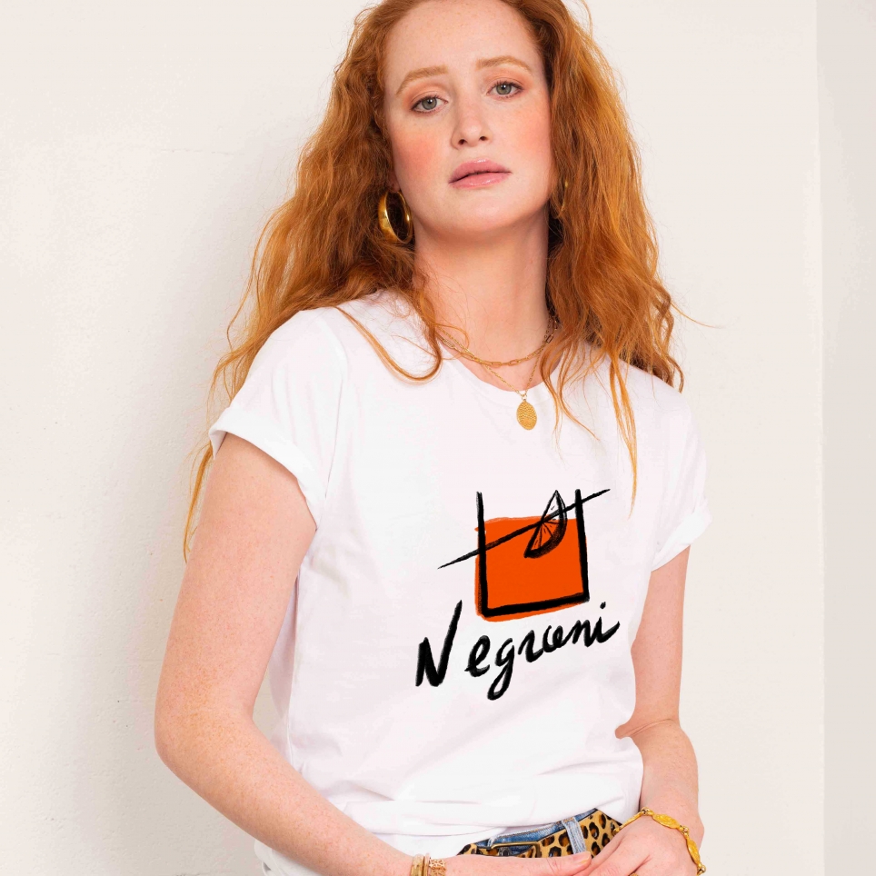 T-shirt Blanc Negroni FEMME Faubourg54