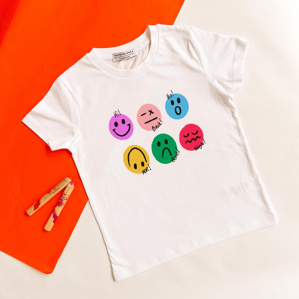 T-Shirt Blanc Emozioni Enfant ENFANTS Faubourg54
