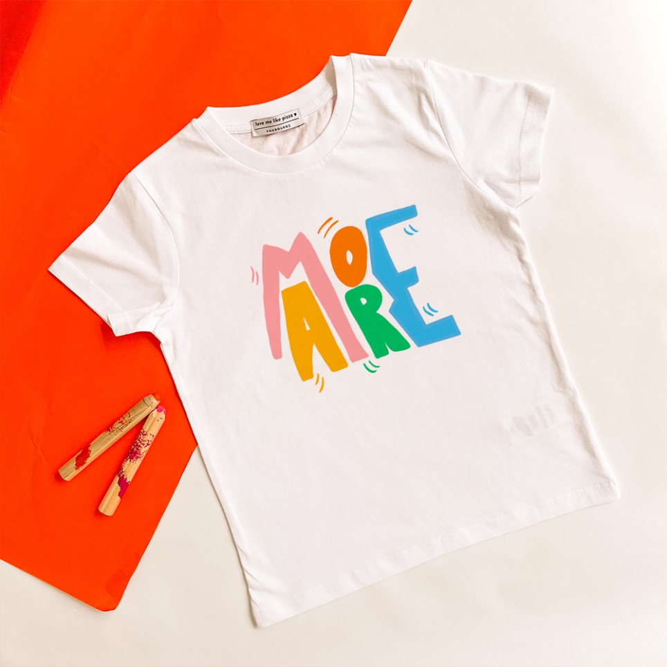 T-Shirt Blanc More Amore Enfant ENFANTS Faubourg54
