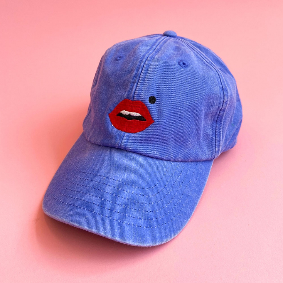 COBALT BLUE DENIM CAP