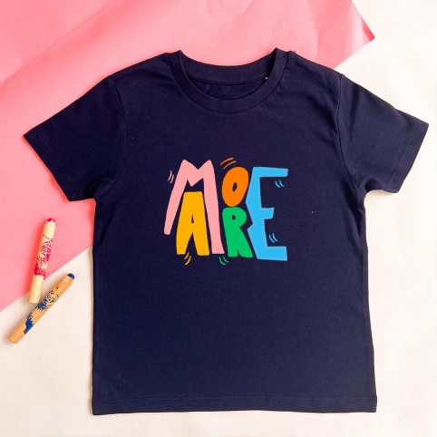 T-Shirt Bleu Marin More Amore Enfant ENFANTS Faubourg54
