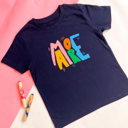 T-Shirt Bleu Marin More Amore Enfant ENFANTS Faubourg54