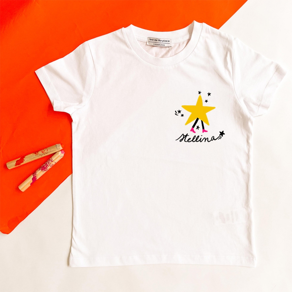 T-Shirt Blanc Stellina Enfant ENFANTS Faubourg54