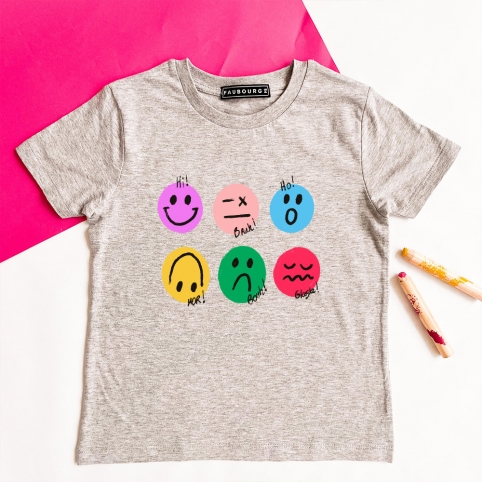 T-Shirt Gris Emozioni Enfant ENFANTS Faubourg54