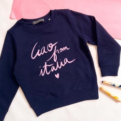 Sweat Bleu Ciao Italia Enfant ENFANTS Faubourg54