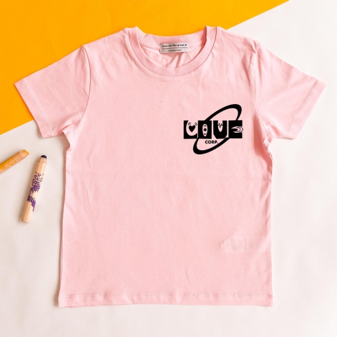 T-Shirt Rose Love Corp Enfant ENFANTS Faubourg54