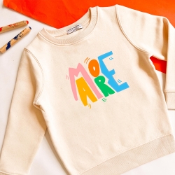 Sweat Crème More Amore Enfant ENFANTS Faubourg54