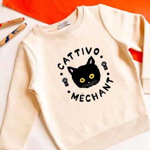 Sweat Crème Cattivo Enfant