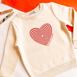 Sweat Crème Illusioni d'Amore Enfant ENFANTS Faubourg54
