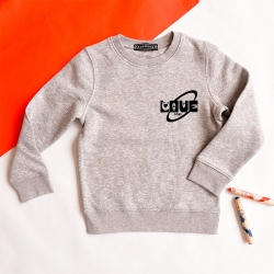 Sweat Gris Love Corp Enfant ENFANTS Faubourg54