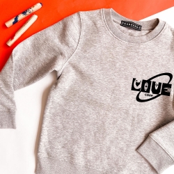 Sweat Gris Love Corp Enfant ENFANTS Faubourg54