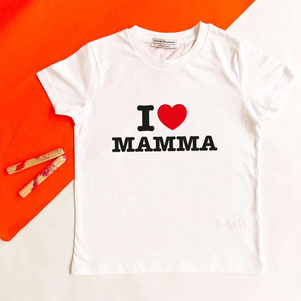 T-Shirt Blanc I Love.. Enfant ENFANTS Faubourg54