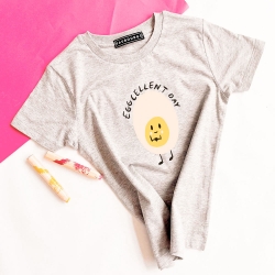 T-Shirt Gris Eggcellent day Enfant ENFANTS Faubourg54