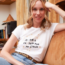 T-shirt Blanc Céleste by Les Futiles T-shirt Blanc Céleste by Les Futiles