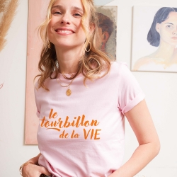T-shirt Rose Le Tourbillon by Les Futiles