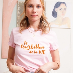 Pink T-shirt Le Tourbillon by Les Futiles
