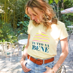 T-Shirt Jaune Tutto Va Bene by Les Futiles