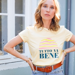 T-Shirt Jaune Tutto Va Bene by Les Futiles