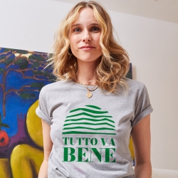T-shirt Gris Tutto Va Bene by Les Futiles T-shirt Gris Tutto Va Bene by Les Futiles