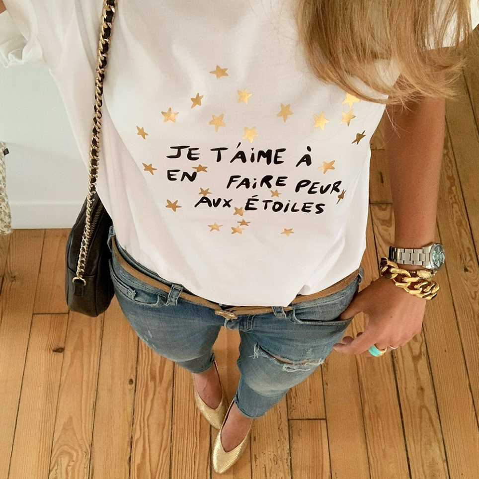 T-shirt Blanc Céleste by Les Futiles