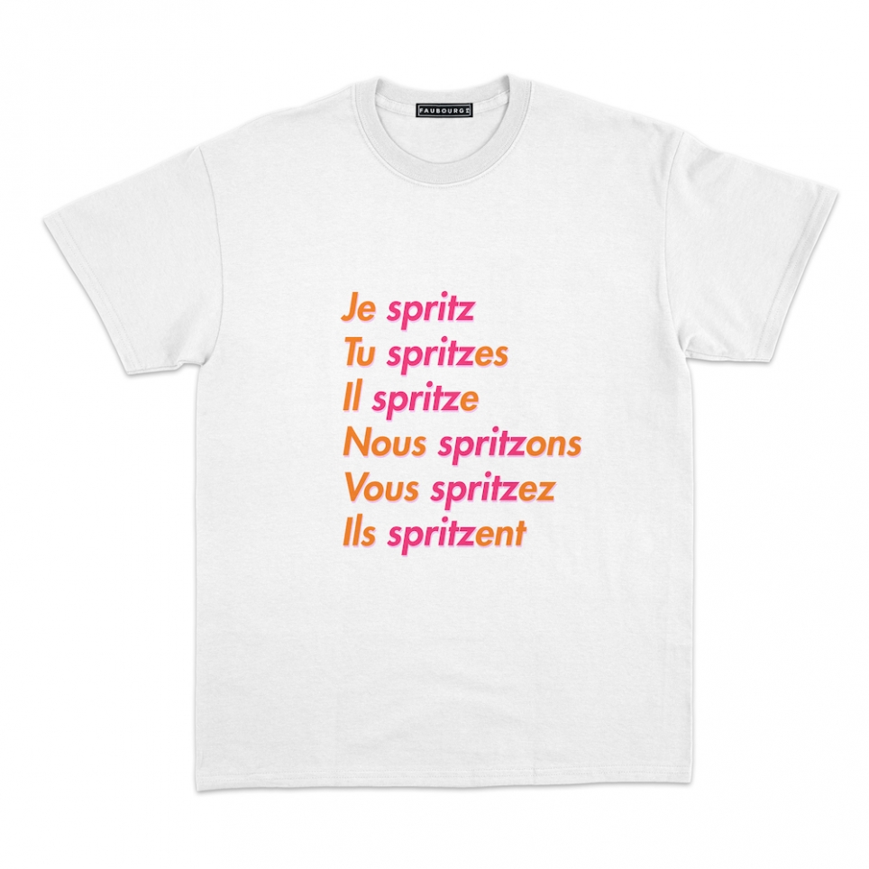 T-Shirt Blanc Spritzer HOMME Faubourg54