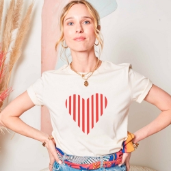 T-shirt Lucio Creme FEMME Faubourg54