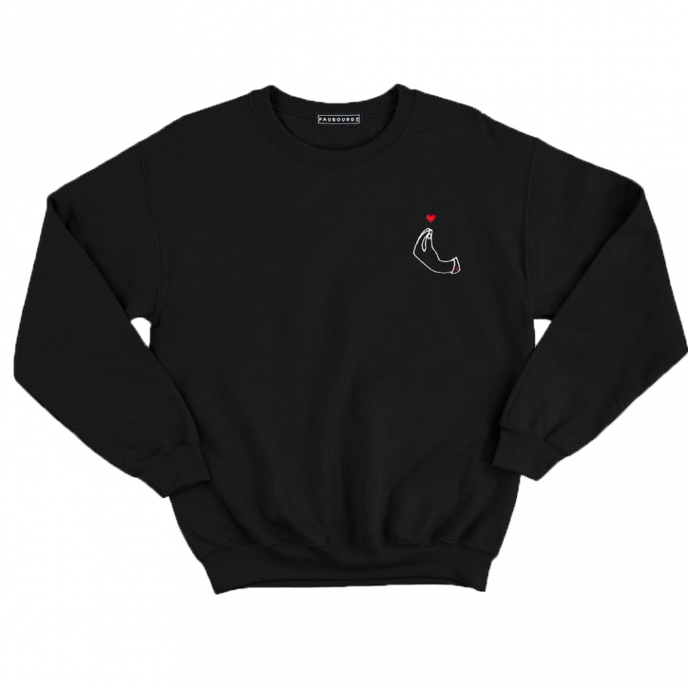 Sweat Noir Adriana HOMME Faubourg54