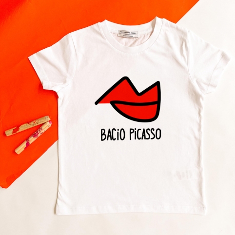 T-Shirt Blanc Bacio Picasso Enfant ENFANTS Faubourg54